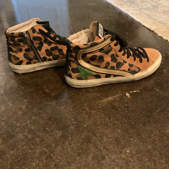 golden goose slide leopard
